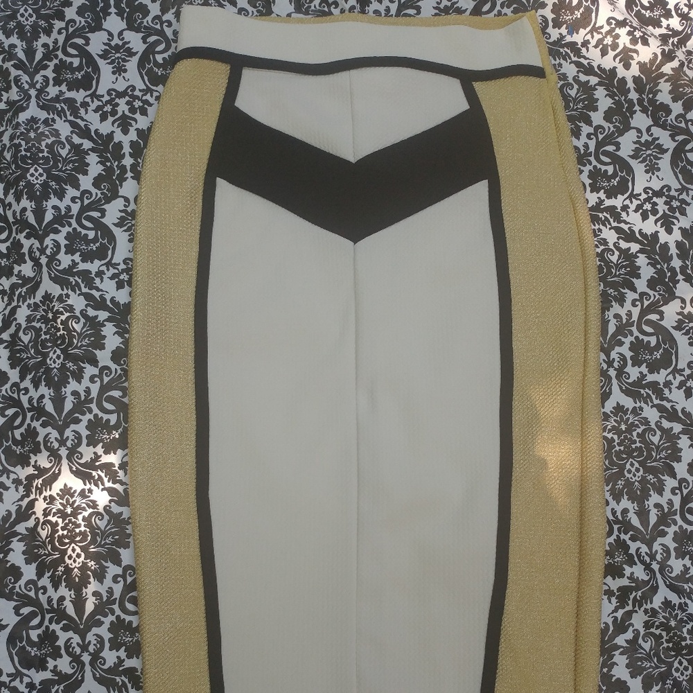 A'GACI Knit Geo Pencil Skirt Misses Small